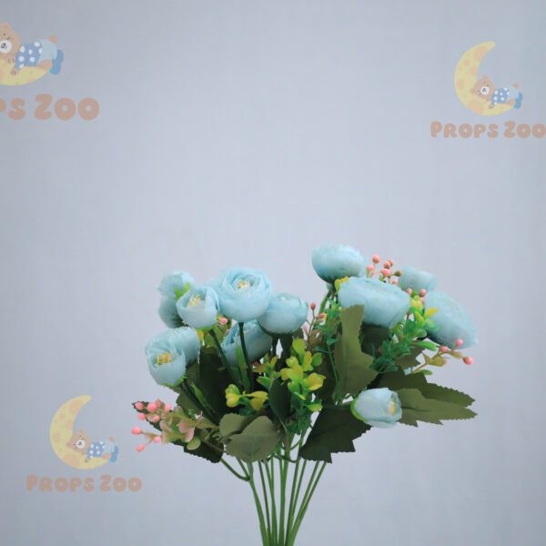 F1007 Light blue elegance flower bunch