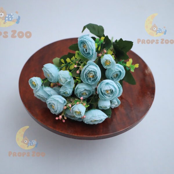 F1007 Light blue elegance flower bunch